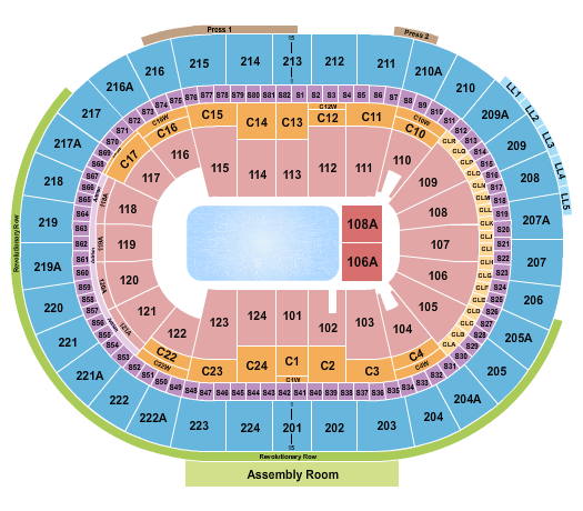 Xfinity Mobile Arena Disney On Ice Seating Chart